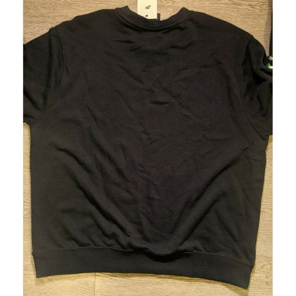 Men's Nike Sportswear Swoosh Black Crew Sweatshirts XL DJ0465-010 - Picture 6 of 6